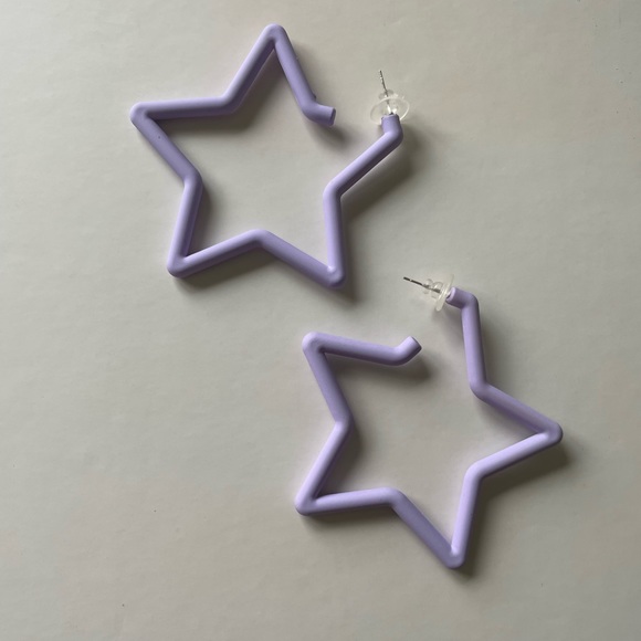 Purple Star Earrings - Picture 1 of 1